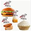 AK Giftshop Painting Themed Birthday Number Party Food Cupcakes Picks Decorations Toppers (14 Pack) - CUSTOMISED with Any Age view 2