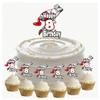 AK Giftshop Painting Themed Birthday Number Party Food Cupcakes Picks Decorations Toppers (14 Pack) - CUSTOMISED with Any Age view 3
