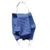 100% Cotton Washable Face Protector with Nasal Bar, Made in France, AFNOR Standards, Navy Stripe/White Tie, Set of 2 Pieces (Child Size) view 3