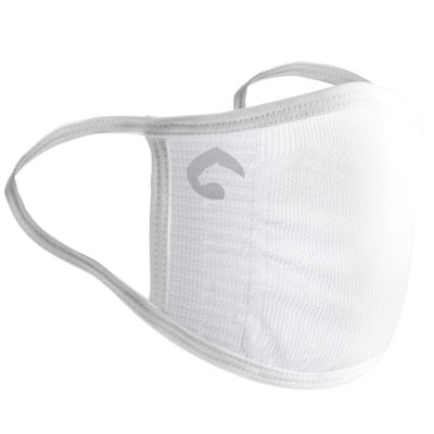 ViralOff mouth guard, no constant washing required, reduces pathogens by 99% in 2 hours (L/XL with ear loops, white).