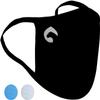 ViralOff mouth guard, no constant washing required, reduces pathogens by 99% in 2 hours (L/XL with ear loops, black). view 1