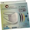 ViralOff mouth guard, no constant washing required, reduces pathogens by 99% in 2 hours (L/XL with ear loops, black). view 2