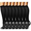 CHARMKING Compression Socks for Women & Men Circulation 8 Pairs 15-20 mmHg is Best Support for Athletic Running Cycling - - S-M view 1