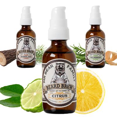 Natural Beard Oil for Men  Scented Beard Moisturiser Oil Contains Hydrating Jojoba + Argan Oils  Nourishing Mens Beards Softener for Healthier Hair Growth (Citrus, 60ml)