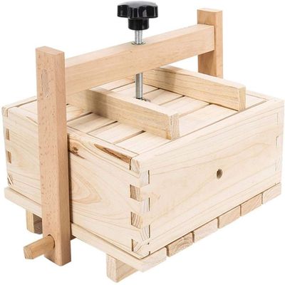 Tofu molding Box, 2-in-1 Wooden tofu Cheese Machine and Press with 3-Piece Fabric to Assemble. Can Make 3 Flavors of Tofu, Dried Tofu and Tofu Skin