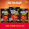 SPICE'N'TICE World's Hottest Curry Gift Set 3 Extreme Hot Curry Spice Kits (Spices Included) Carolina Reaper, Ghost Chilli & Habanero Vegan-Friendly Food Gift for Chilli Lovers view 2