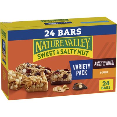 Nature Valley Granola Bars, Sweet and Salty Nut, Variety Pack, 24 ct