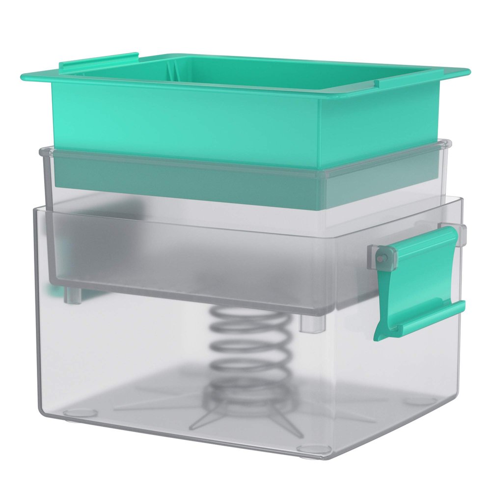 Yarkor Large Tofu Press, Tofu Presser for 12-16 oz Bricks Firm Tofu or Extra Firm Tofu, Built-in Drip Tray, Simple and Effective Design, Dishwasher Safe, Fit for 16oz Tofu, Tofu Recipe Included