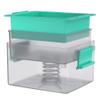 Yarkor Large Tofu Press, Tofu Presser for 12-16 oz Bricks Firm Tofu or Extra Firm Tofu, Built-in Drip Tray, Simple and Effective Design, Dishwasher Safe, Fit for 16oz Tofu, Tofu Recipe Included view 1