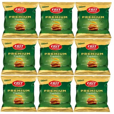 Frit Ravich: Premium Vegetable Chips 90gr pack of 9 bags