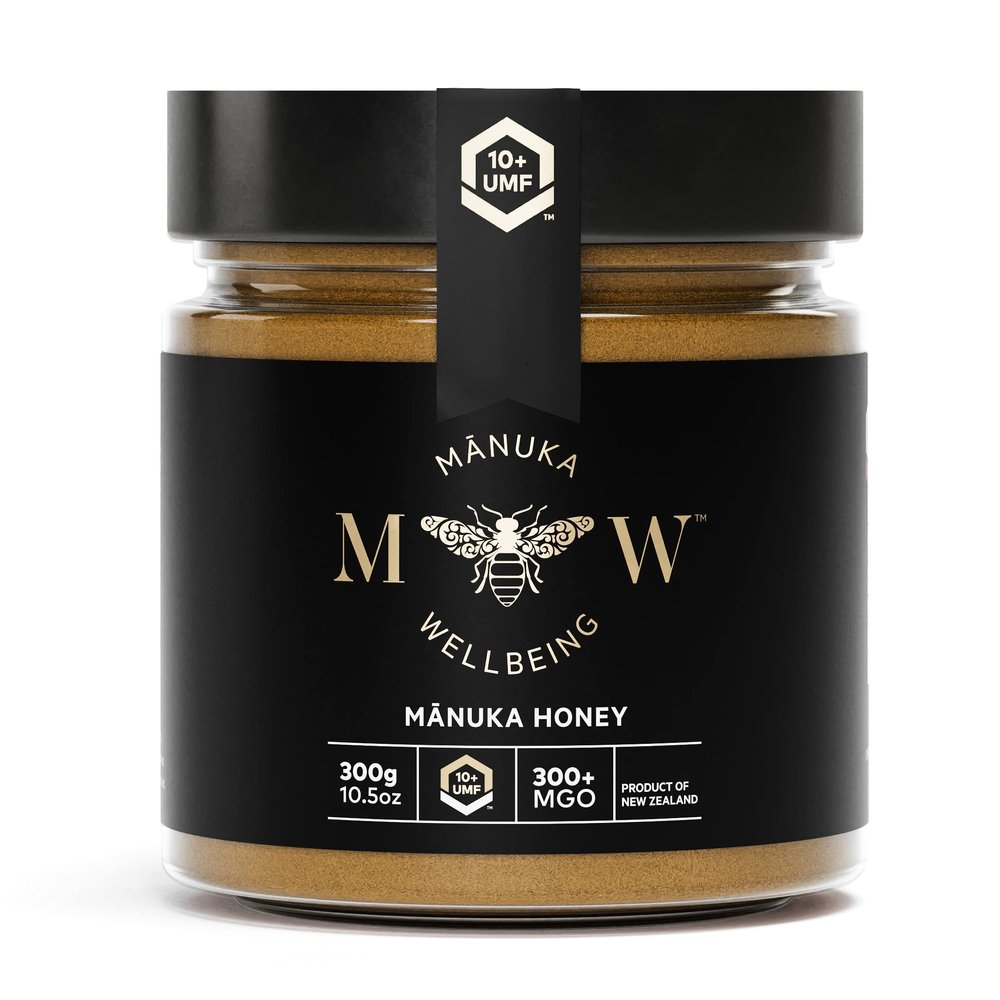 Manuka Wellbeing real honey MGO 300+ | UMF 10+ (300g) in a jar | manufactured, packaged and MGO grade certified in New Zealand | 100% pure