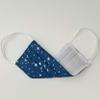 Christmas Stars Cotton Face Mask Reversible, Washable, Reusable, Eco-friendly -Made in UK view 2