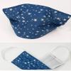 Christmas Stars Cotton Face Mask Reversible, Washable, Reusable, Eco-friendly -Made in UK view 3