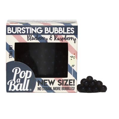 Popaball Mini Bursting Bubbles Blueberry & Raspberry 1 x 175 Grams | Prosecco, Gin, Mocktail & Cocktail Making Gifts | Gift Set Ideas for Her, Hampers & Hen Parties