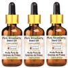 Greenwood Essential Pure Strawberry Seed Oil (Fragaria ananassa) with Glass Dropper for Skin & Hair 100ml x 3 (10 oz) view 1