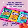 Olly's Pretzel Thins, Original Salted, 35g (Pack of 40), Handy Snack Pouches, Healthy Plant-Based Vegan Snacks for Dipping, Low Calorie Snacks, Low Fat, Source of Fibre, No Preservatives view 4