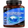 Magnesium Supplements 516mg - 120 Magnesium Tablets Supports Muscle Bone Health, Energy - High Strength Supplements Easy to Swallow Sleep Supplement (not Capsules) Vegan, UK Made view 1