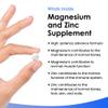 Magnesium Supplements 516mg - 120 Magnesium Tablets Supports Muscle Bone Health, Energy - High Strength Supplements Easy to Swallow Sleep Supplement (not Capsules) Vegan, UK Made view 2