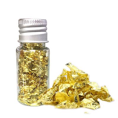 10ml Edible Gold Flakes Edible Gold Leaf Mask Decoration Gold Foil Cooking Cake Chocolate Decoration