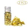 10ml Edible Gold Flakes Edible Gold Leaf Mask Decoration Gold Foil Cooking Cake Chocolate Decoration view 2