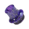 Armerah Cone 810 Drip Tip eCig Mouthpiece Short/Big Snakeskin Epoxy Resin Single Purple view 1