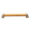 12 Inch Stainless Steel Shower Grab Bar, Wood Texture Safety Handle for Bathtub, 880 lbs Supporting Stairway Handrail Grip Prevention for Elderly, Disabled, Grilled Paint CraftDark Wood view 1