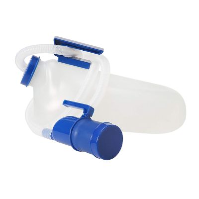 YNGJUENCP Men's Male Bed Urinal Potty Pee Bottle 3000ML Collector With 1.6M62.9in Tube (Blue)