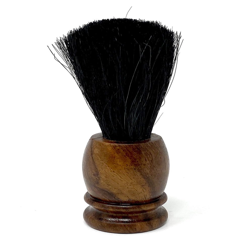 Inkgrafix Shaving Brush in Wood with Black Brushes (Without Decor) - IG25036 - Inkgrafix De Shaving Beard Rasierbecher Shaver Shaving Mug Razor Mann Mens Brushes