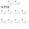 10pcs Small Swan Cake Topper Party Birthday Dessert Fruit Sticks Decorative Insert Card Cupcake Toppers Decoration view 3