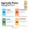 Agricola Piano - Spaghettoni | Artisanal Bronze-Cut Pasta with Wheat Germ 500g  Slow Drying - Italian Wheat  Viva view 2
