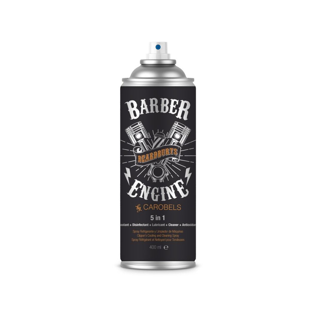 Beardburys 5 in 1 Hair Clippers Cleaning Spray, Cools, Lubricates, Cleans your Hair Clippers, 400ml