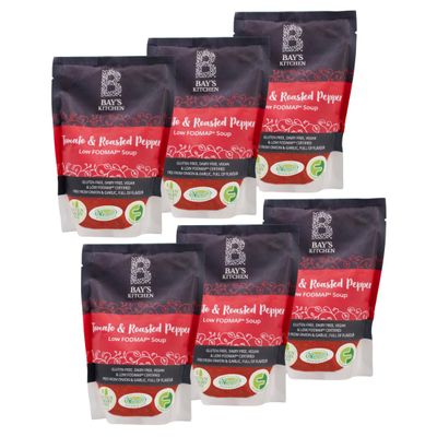 Bay's Kitchen Tomato & Roasted Pepper Soup, Case of 6, Gluten & Dairy Free, Low FODMAP, Vegan