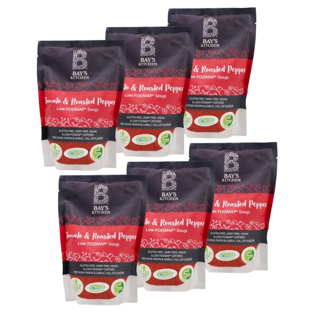 Bay's Kitchen Tomato & Roasted Pepper Soup, Case of 6, Gluten & Dairy Free, Low FODMAP, Vegan