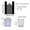 YYaaloa 100 pcs Black Trash Bags with Handles - 14x22 Super Thick 1.8mil Plastic Rubbish Bags for Office, Picnic, Kitchen, Bulk Use view 2