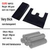 YYaaloa 100 pcs Black Trash Bags with Handles - 14x22 Super Thick 1.8mil Plastic Rubbish Bags for Office, Picnic, Kitchen, Bulk Use view 4