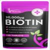 Biotin 20000 mcg Per Serving 120 Vegan Tablets 2 Per Day not Capsules or Gummies High Strength Biotin Supplement for Healthy Hair Growth, Skin & Nails UK Made Vitamin B7 Tablets view 1