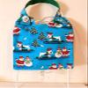 100% Cotton Catheter Night Bag Holder with Handle. Cover for a Catheter Night Bag. Festive Season Pattern. view 2