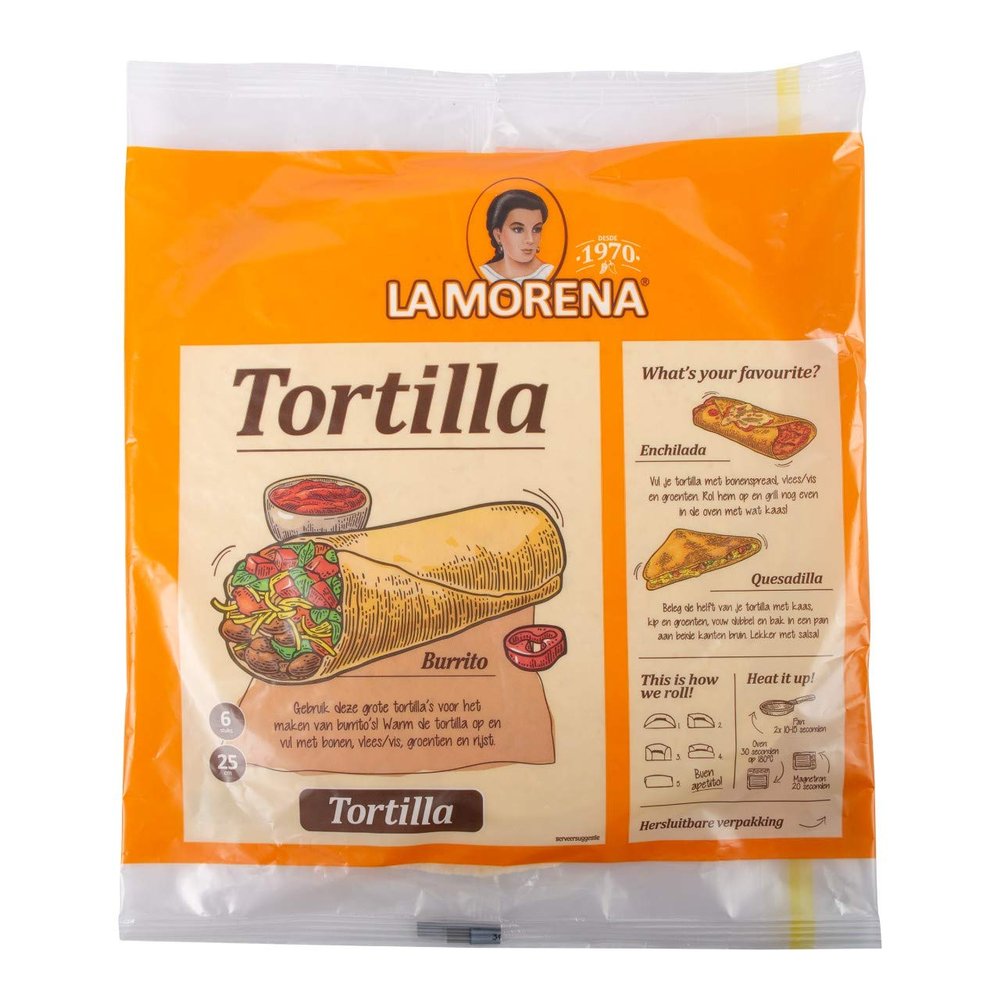 La Morena Tortilla Wraps Original 370G