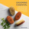 Seven Potions Vegan Beard Brush for Men  100% Sisal Plant Fibre & Pear Wood  Firm Bristles to Gently Tame/Soften/Exfoliate  100% Natural, Non-Synthetic view 2