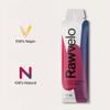 Rawvelo Energy Gels - Blueberry & Hibiscus - Vegan & Natural Cycling, Hiking, Running Gels with 20g Carbohydrates & 50mg Natural Caffeine - Sustained Energy Release, Natural Sugars - 20x50g view 2