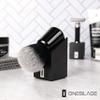 OneBlade Vertical Shaving Brush Stand (Black) Heavy Duty 6063 Aluminum, Double Anodized Finish, Hygienic Shaving Brush Storage - Weight 9.8 oz / 278 grams view 2