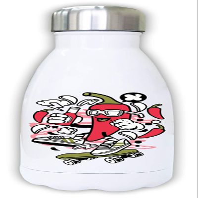 Chilli Skater Hot Sauce Funny Graphic Chili Thermal Water Bottle