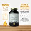Black Seed Oil 120 Double Strength Capsules - Premium Cold Pressed Virgin Oil, High Strength Thymoquenine 3X% | 1000mg Softgels with Zero Additives (Non-GMO) Made in UK by Inner Vitality view 3