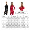 AIEOE Adults Cat Costume Latex Catsuit Catwoman Sexy Halloween Red view 4