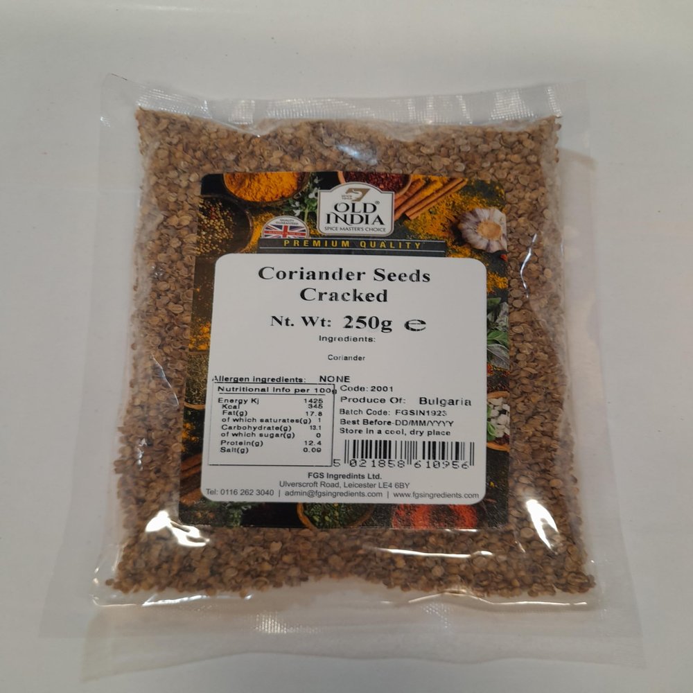 Old India Coriander Seeds Cracked 250g
