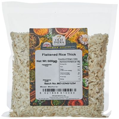 Old India Flattened Rice Thick 500g