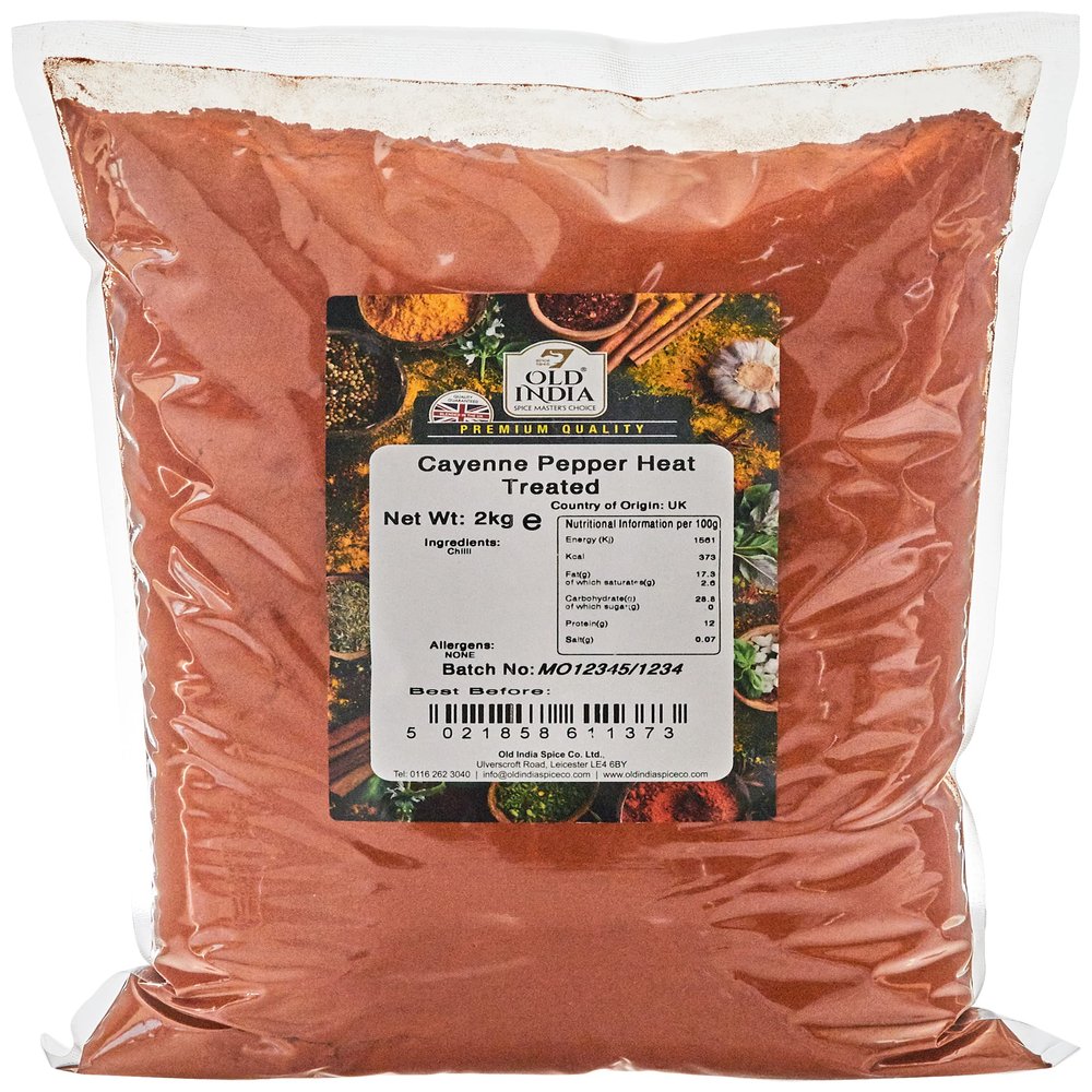 Old India Cayenne Pepper Heat Treated 2kg