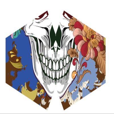 Ancient Wisdom Reusable Fashion Face Mask - Colourful Skull (Adult)