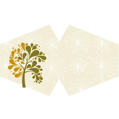 Beespoke Gifts Reusable Fashion Face Covering - Golden Tree (Adult)