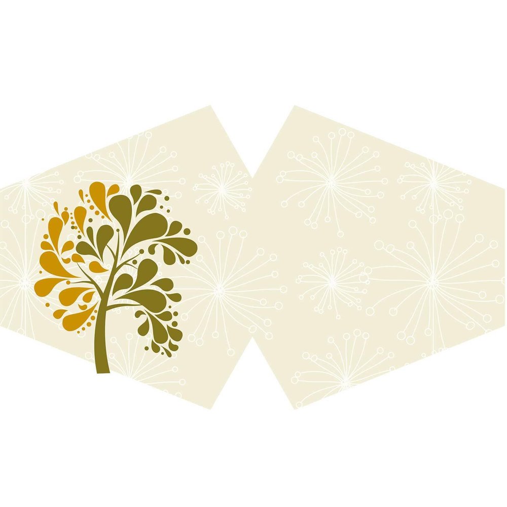 Beespoke Gifts Reusable Fashion Face Covering - Golden Tree (Adult)
